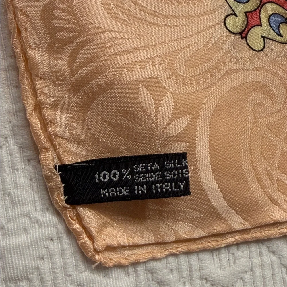 Equestrian Print Silk Scarf